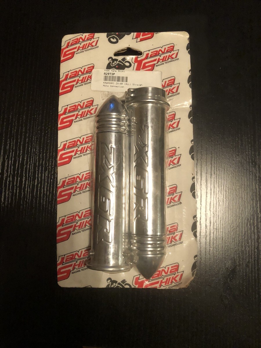 Yana Shiki A2973P Polished Logo Rib Point End Billet Grips