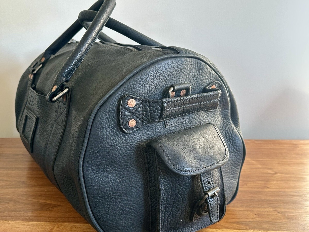 Ryder Reserve Bison Leather Duffle Bag Rare Buffalo Jackson Ryder