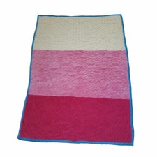 Minky Blanket Soft 33" x 47" for Baby Girl No tag/No brand Great used condition