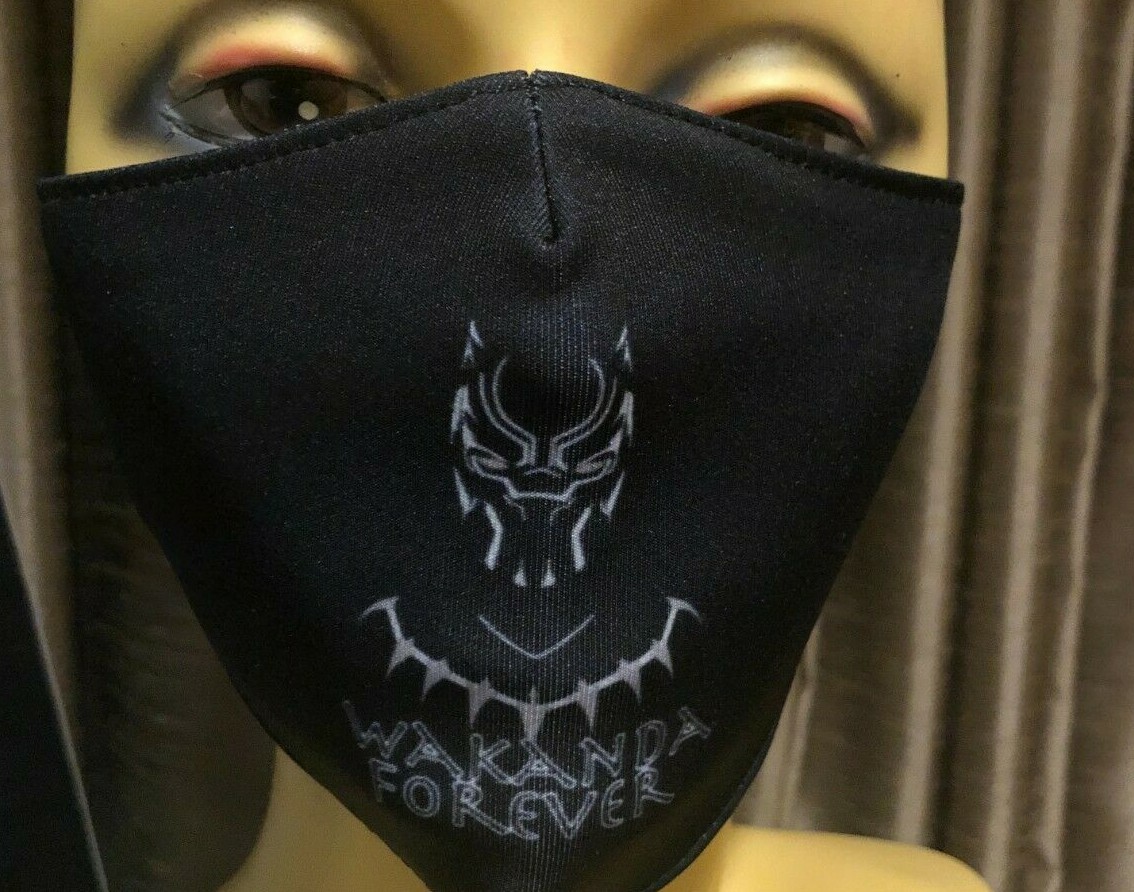 Techala Marvel Mask Avengers Marvel Black Panther Wakanda ForeverT' Challa King Face Mask ...