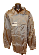New Vintage Haband Women's 2xl Crinkle Nylon Beige Light Jacket Windbreaker D69
