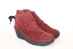 fly london suede ruched ankle boots
