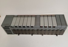 ALLEN BRADLEY 13 SLOT RACK CONTROLLER SLC 500 POWER SUPPLY 1746-A13. W/ MODULES.