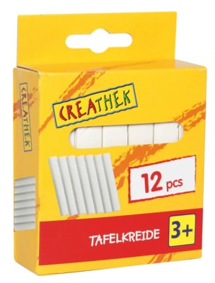 Creathek Tafelkreide, weiß 12 Stück