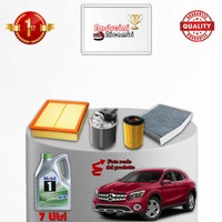 Kit Wartung 4 Filter Und ÖL Mercedes Klasse GLA 220 D 130KW 177PS Ab 2015
