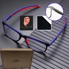 Men TR90 Reading Glasses Square Solid Hinge ARC Legs 1.0 1.5 2.0 2.5 3.0 3.5 4.0