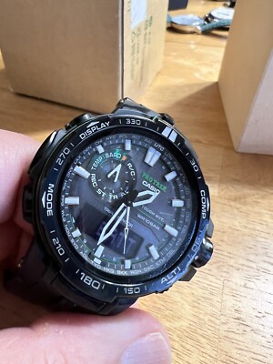 Casio Prw-6000Y Quartz Analog Watche Full Kit,LNIB,World Time , Solar, Atomic