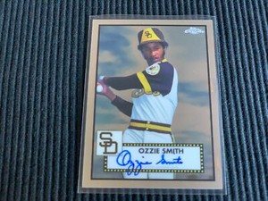 2021 TOPPS CHROME PLATINUM ANNIVERSARY OZZIE SMITH *CERTIFIED AUTO*  PADRES