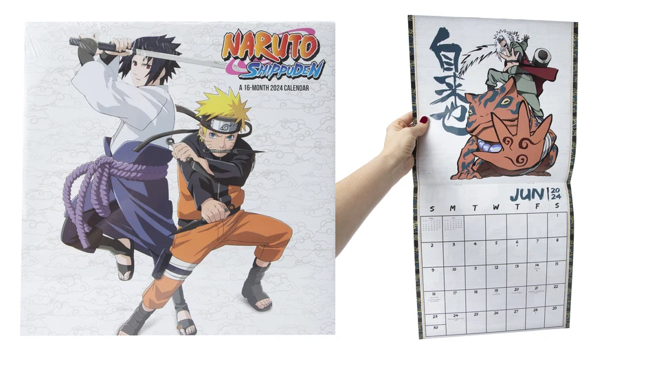 NARUTO SHIPPUDEN - Calendrier Mural 2024 : : Calendrier  Grupo Erik Naruto