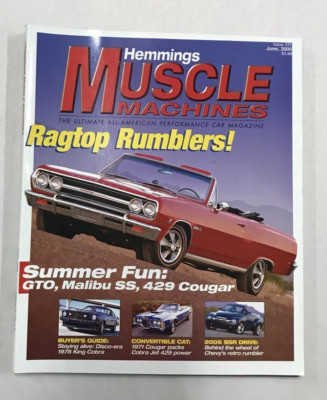 Hemmings Muscle Machines June 2005-Ragtop Ramblers/ 78 King Cobra/ 71 Cougar/VG