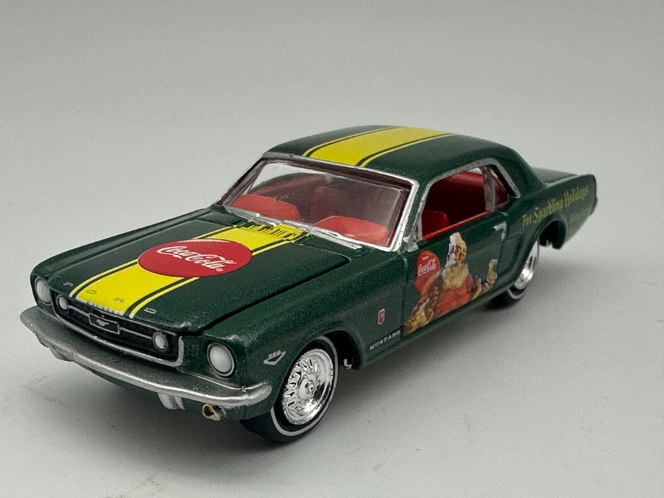 Johnny Lightning Coca Cola 1965 Ford Mustang GT, Green, 1:64, Nice - Image 3 of 4