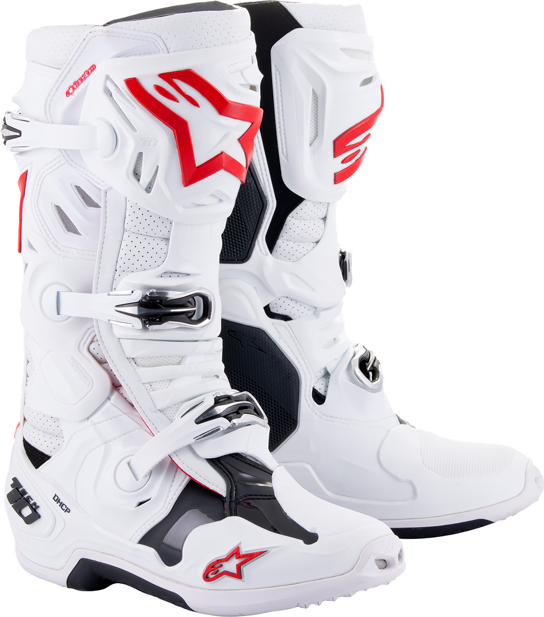 Alpinestars Tech 10 Supervented Boots 9 White | eBay