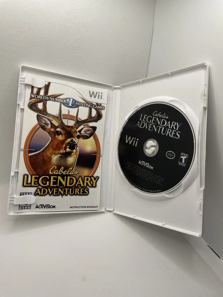 Cabela's Legendary Adventures (Nintendo Wii, 2008) Game CIB Complete Tested - Image 3 of 4