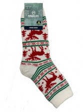Magellan Outdoors Lodge Moose Stripe Socks NEW