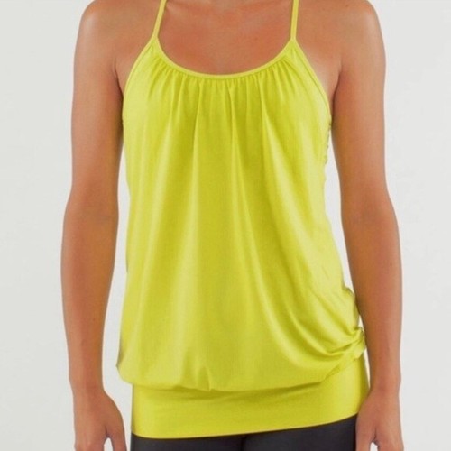 yellow activewear top