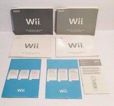 Lot of 4 Nintendo Wii Owners Operation Manuals Instruction Books  Other Misc