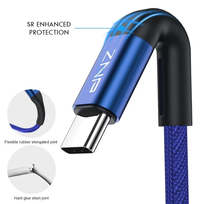 USB Type C Charge 3A Fast Charging Cable for Mobile Phone Huawei P30 Samsung S10 - Image 4 of 4