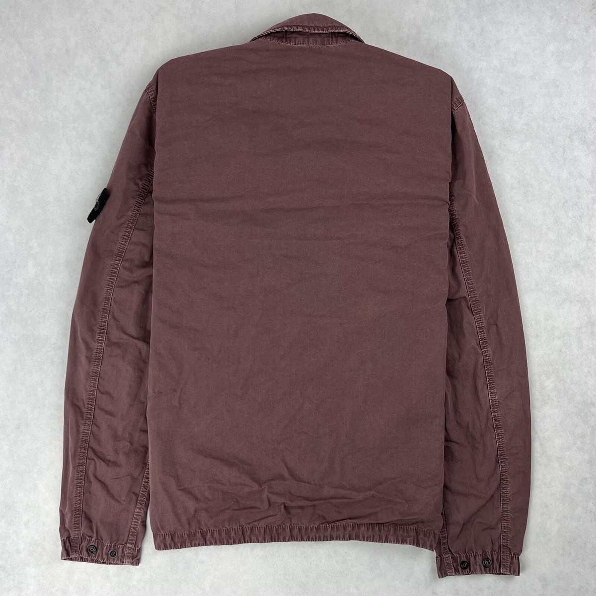 Stone Island Full Zip Overshirt Burgundy Jacket Small Coat 2525
