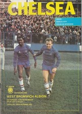 Chelsea v West Bromwich Albion 17 Nov 1984 Division One Leagu Football Programme