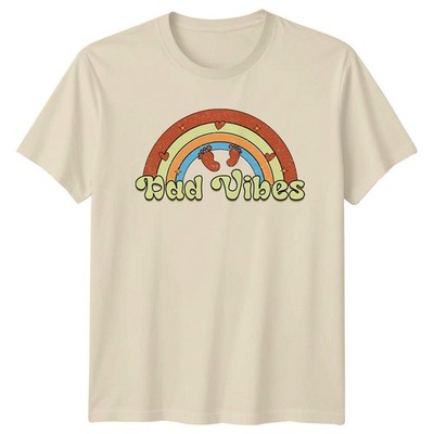 Dad Vibes Herren T-Shirt First Time Papa Vaterschaft Vatertag Geschenk für Ihn