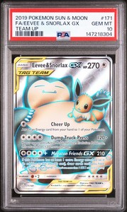 Eevee & Snorlax GX (Full Art) 171/181 Sun & Moon Team Up