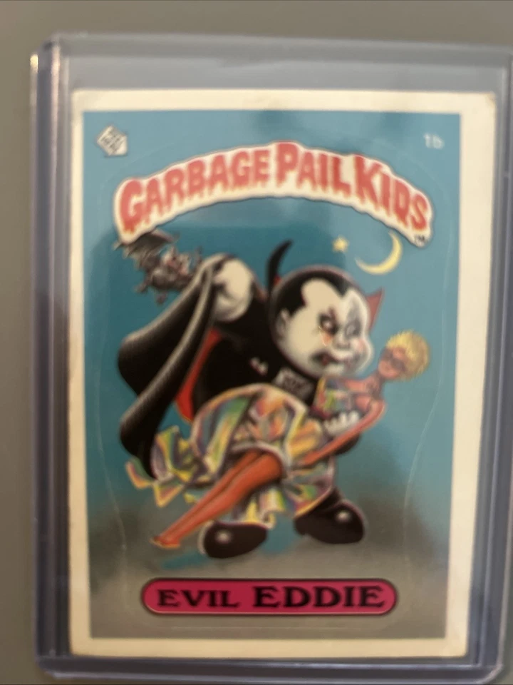 1985 Topps Garbage Pail Kids 1st Series 1 Card #1b Evil Eddie Matte - Image 2 of 4