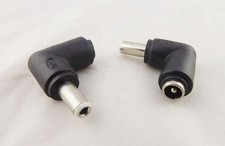 10x DC 5.5x 2.1mm Female To 5.5 x 2.5mm Male Right Angle Power Adapter Connector