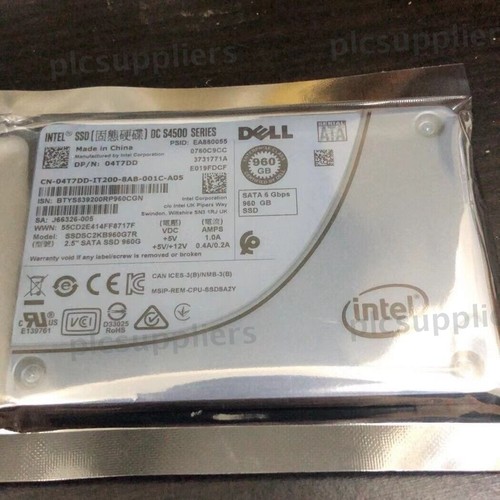 Dell PN 04T7DD Intel S4500 960GB 2.5" SATA 6G/s SSDSC2KB960G7R Solid State Drive