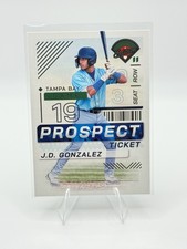 2024 Panini Baseball Prospect Edition J.D. Gonzalez Ticket #116 Tampa Bay Rays