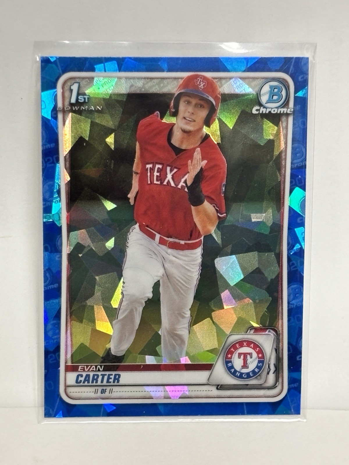 2020 Bowman Chrome Draft Sapphire Edition - Evan Carter #BD-126 (RC)