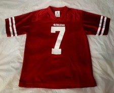 San Francisco 49ers Colin Kaepernick 7 Boy's Red NFL Jersey Size Youth Large