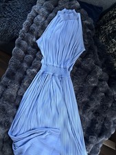 Samsøe Samsøe Uma Kleid lang Plissee Blau Neu Gr.M