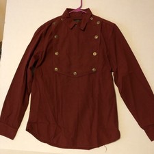 Brand New SHEEHAN & CO. Sailor Bib Pullover Crimson Red Large made in America