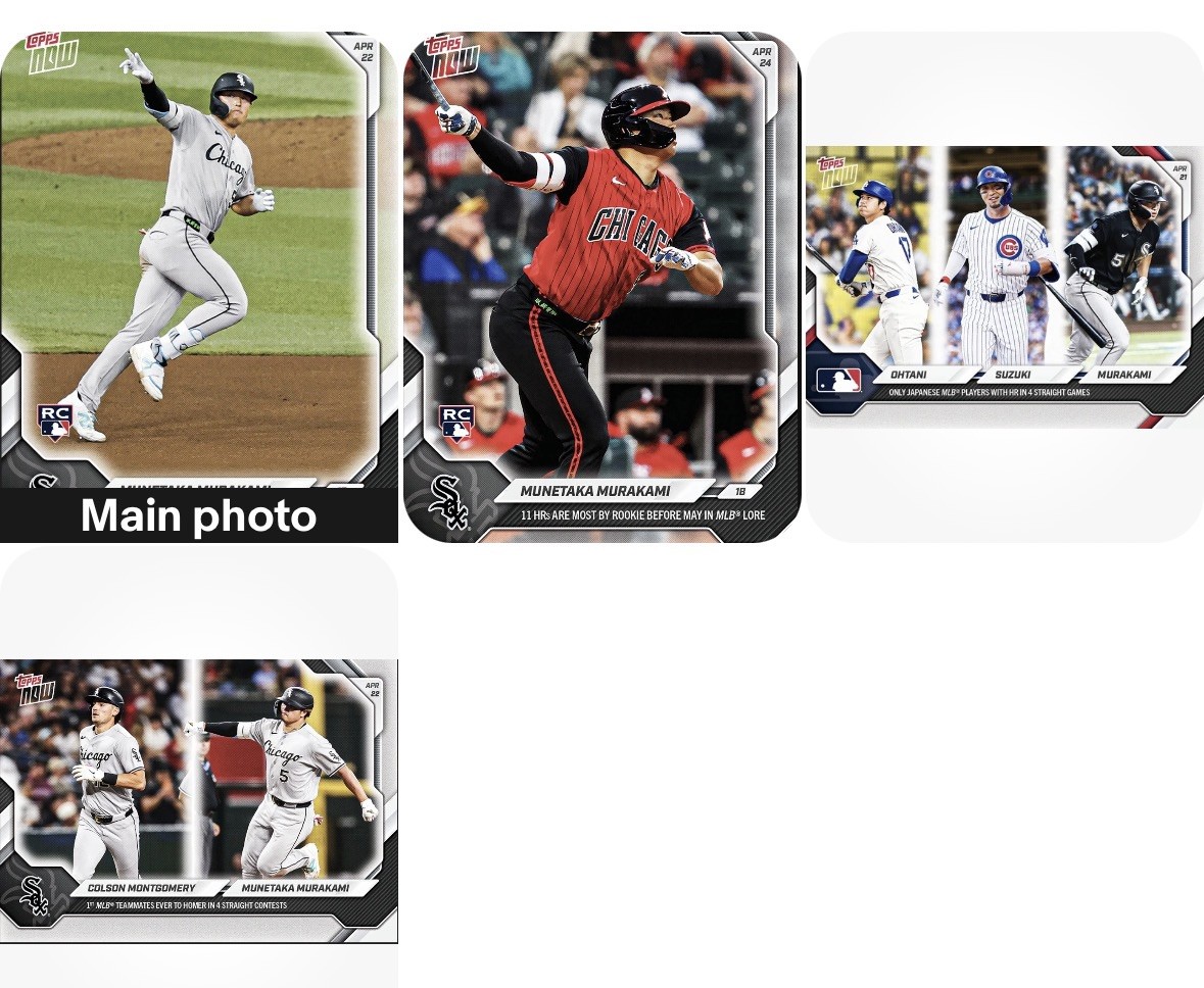 4 Munetaka Murakami White Sox Topps Rookie Cards 104 Ohtani 110 111 120