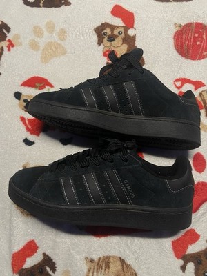 adidas Campus 00s IF8768 Black Suede Black White Contrast Stitching Sneakers