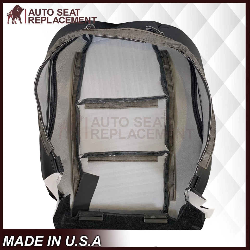 2005 2006 2007 Acura TL Driver Or Passenger Replacement Leather Seat Cover Black - Image 3 of 4