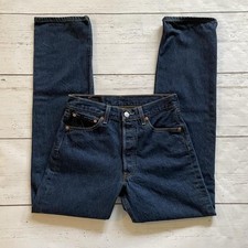1990  s Vintage Levi  s 501s Jeans, 26  , Dark Wash, Straight Leg