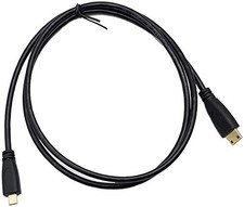 Micro HDMI Type D to Mini HDMI Type C Male to Male High-Speed Adapter 3.3ft 4K