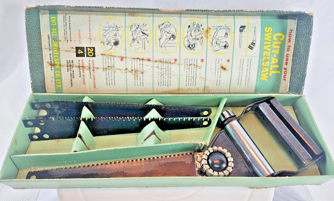 Vintage Cut-All Swivelsaw Multi-Purpose Set ~ Smethwick Birmingham England 1950s