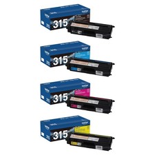 Brother TN315 High Yield Toner Set BK/C/M/Y Genuine HL-4570CDW MFC-9970CDW