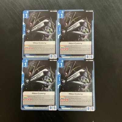 Ribo Colony Space Earth Federation Stronghold GD03-124 RIBO English x4