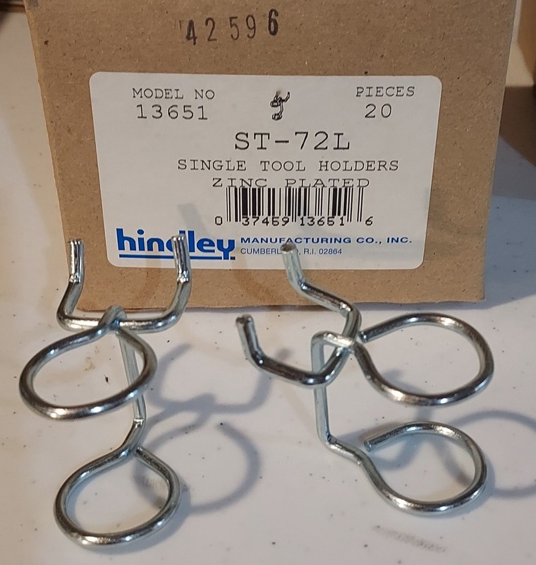20 Hindley Pegboard Hooks single tool ST-72L