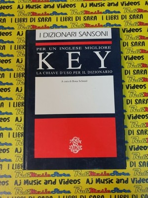 Book libro I DIZIONARI SANSONI per un inglese migliore KEY 1991 BONA SCHMID(A14)
