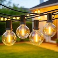 Lichterkette AußEn Outdoor LED Strom,30M Aussen Beleuchtung G40 Mit Stecker