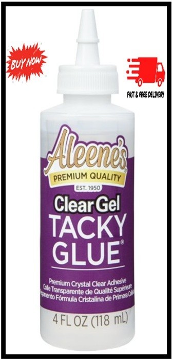 Aleene's CLEAR GEL TACKY GLUE • CRYSTAL CLEAR • ALL-PURPOSE ADHESIVE NON-TOXIC