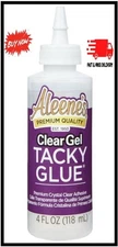 Aleene's CLEAR GEL TACKY GLUE • CRYSTAL CLEAR • ALL-PURPOSE ADHESIVE NON-TOXIC