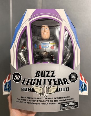 Buzz Lightyear Toy Story 30th Anniversary Talking Action Figure NIB - MINT