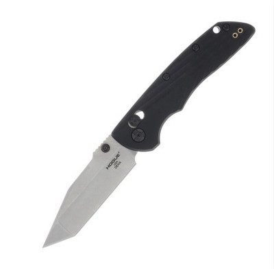 Hogue SMKW Exclusive Tanto Deka - Black Polymer - Tumbled Tanto MagnaCut