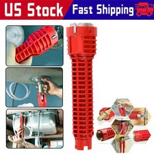 5 in 1 Faucet Sink Installer Home Multi Tool Pipe Wrench For Plumbers Homeowners