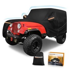 Car Cover for Jeep CJ7 1976-1986 420D Oxford Cloth and Cotton for CJ7 Black